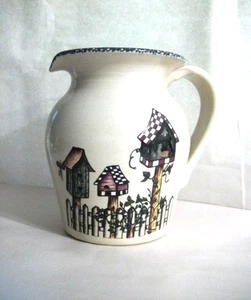 CASEY KERAMIK VASE GLAS TOPF INDIVIDUELL VOGELHÄUSER ZAUN MARSHALL TEXAS ALLE HANDGEFERTIGT - Bild 1 von 10