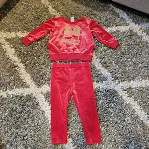 NWOT Girls 12-18 Month Sweatshirt & Pants 2 piece Baby Disney Minnie Mouse - Bild 1 von 8