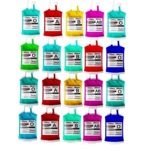Bolsas de Sangre para Bebidas para Decoraciones de Fiesta de Halloween, Blo de Halloween Reutilizable... - Imagen 1 de 6