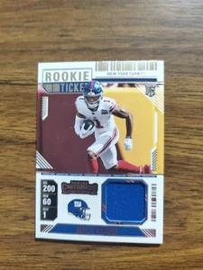 2024 Contenders Malik Nabers Patch Relic Variation Rookie RC #RTS-MNS Giants - Picture 1 of 2