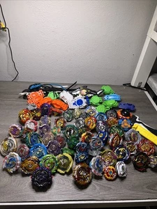 Beyblade Burst Lot Collection 50+ Tops Accessories Rare High Qlty Launcher Pulls - Picture 1 of 15