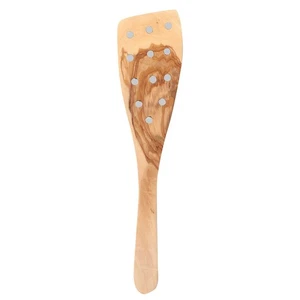 Eddingtons Olive Wood Spatula with Holes -  Serving/Stirring Wooden Tool - 32cm - Picture 1 of 1