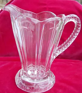 NORTHWOOD WINSOME PRESSED GLASS 1903 EAPG WATER PITCHER FOOTED ELEGANT RARE - Picture 1 of 2