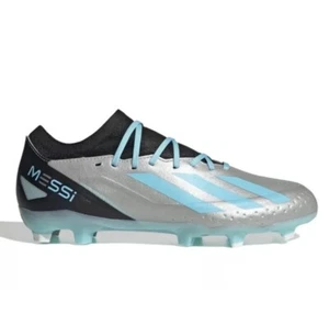 Men’s Size 12 Adidas X Crazyfast Messi.3 FG Soccer Cleats IE4078 Silver/Blue NEE - Picture 1 of 8