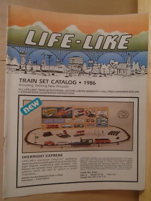 1986 LIFE-LIKE MODEL TRAIN SET DEALERS CATALOG - Image 1 of 2