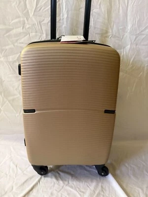 $340 Solite Maven 2.0 Expandable Spinner Luggage 22" Carry On Luggage Champagne - Image 1 of 4