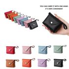 Genuine Leather Coin Purse Solid Color Key Pouch Quality Short Wallets  Women