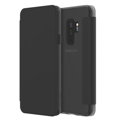 Incipio NGP Translucent Folio Case For Samsung Galaxy S9+ (Plus) Clear/Black - Image 1 of 4