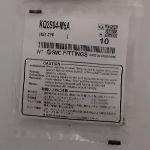 10SZTUK NOWE SMC KQ2S04-M5A Proste złącze Darmowa wysyłka #P - Zdjęcie 1 z 2