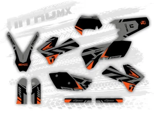 NitroMX Graphic Kit for KTM EXC EXC-F 125 250 300 450 525 2005 2006 2007 Enduro - Picture 1 of 1