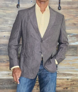 Banana Republic 100% Linen Modern Fit Dual Vent Sport Blazer Jacket 40S - Picture 1 of 10