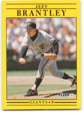 1991 Fleer Baseball #255 Jeff Brantley  San Francisco Giants 