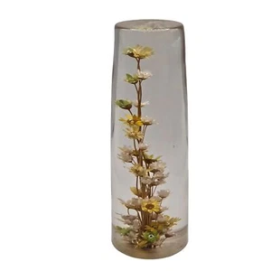 Mid Century Blumen Briefbeschwerer Floral Handarbeit 70er MidCentury Gänseblümchenglas MCM - Bild 1 von 15