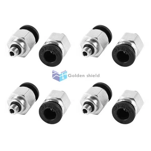 8 PZ 6mm Connettore Tubo Aria Pneumatico 5mm Filettatura Raccordi Rapidi - Foto 1 di 2
