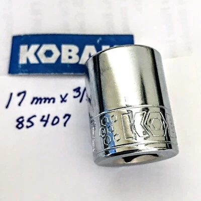 KOBALT  17  mm  x   3/8" Dr   Socket  6 Point  #85407 -  Free USA  Shipping - Image 1 of 4