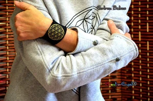 Blume des Lebens gold Armbänder kreative exklusive spirituelle Kreativ-Engel®   - Bild 1 von 4