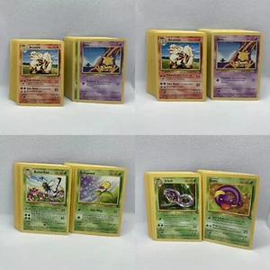 Complete Base Set 1 And 2 Jungle Fossil Commons And Uncommons NM-PL 4 Sets! - Picture 1 of 4