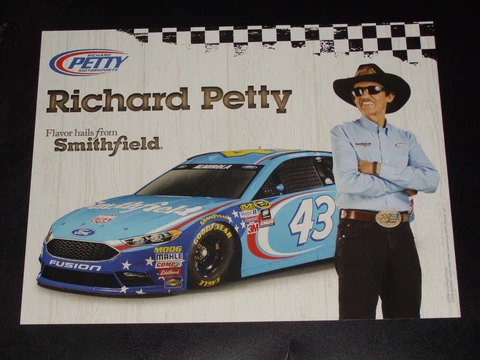 2016 RICHARD PETTY #43 SMITHFIELD NASCAR POSTCARD Cover