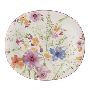 Villeroy & Boch Mariefleur Basic Oval Salad Plate White Multi - NEW - Picture 1 of 1
