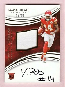 Demarcus Robinson Chiefs 2016 Immaculate Collection RC Patch Auto Rookie 92/99 - Picture 1 of 1