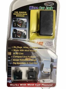 Vtg Handy Trends Micro Car Jack FM radio Handsfree device Works w/ Most Phone - Zdjęcie 1 z 5