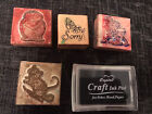 Wooden Animal Stamps Mixed Set Plus Ink Pad