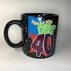 40th Birthday Jumbo Coffee Mug Time To Wish Big 40 - Picture 1 of 8