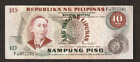 Philippine ERROR 10 pesos ABL " Major Shift ABL to the left " SN# FJ352241 UNC
