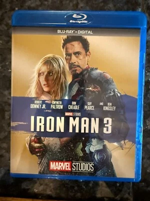 Iron Man 3 (Blu-ray, 2013) Single Disc - VERY GOOD Foto 1 de 3