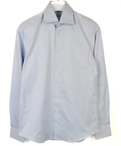 SUITSUPPLY Egyptian Cotton Slim Fit Formal Shirt Men's 37 / 14 1/2 Cutaway Blue - Picture 1 of 8