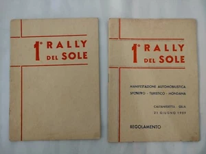 Deux Livrets Première Really Du Soleil Caltanissetta Gela 1959 - Afbeelding 1 van 2