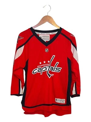 Camiseta Reebok Roja NHL Washington Capitals Nicklas Backstrom #8 Talla Juvenil L/XL Foto 1 de 4