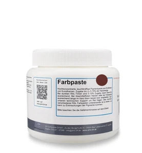 500g Farbpaste rotbraun Farbpigment Harz Einfärben Farbe Gießharz Konzentrat - Bild 1 von 6
