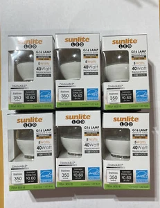 Sunlite LED G16 Globe 5W (40W Equivalent) Medium (E26) Base, Warm White 6pk - Picture 1 of 4
