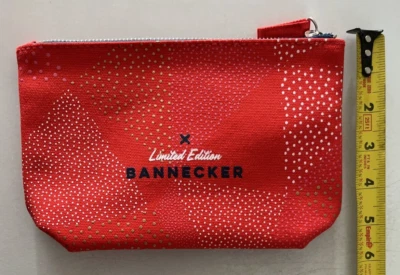 Kiehl’s MakeUp Cosmetics Red Pouch Bag Bannecker Limited Edition Travel Size New - Image 1 of 3