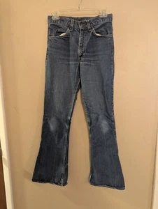 Vtg 70's/80's Levi’s Orange Tab Bellbottom Flare Denim Jeans Mens 28x29 Approx - Picture 1 of 5
