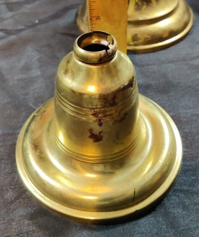 Oil Lamp Canopy Antique  Brass Bronze Gas Hanging  Chandelier Parts Bells Cover