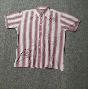 Ben Sherman Shirt Mens Large Button-Up Collar Short Sleeve - Picture 1 of 7