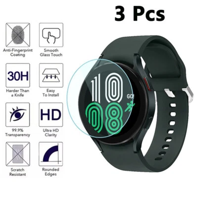 Tempered Glass Screen Protector For Samsung Galaxy Watch 4 40mm 44mm Protective - Image 1 of 4