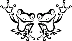 Waving Frog Decal Funny JDM Auto Car Bumper Window Vinyl Sticker Banner Truck 3M - Picture 1 of 13