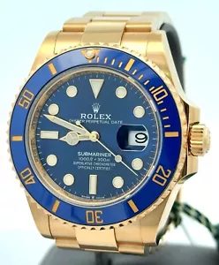Pre-Owned Rolex Submariner Date 41mm 126618LB 18k Yellow Gold Watch S16434 - Picture 1 of 9