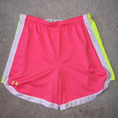 PANTALONES CORTOS - Under Armour - Atlético - Cintura elástica - Equipo térmico - Rosa intenso - Pequeño Foto 1 de 4