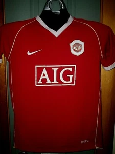 MANCHESTER UNITED JERSEY SOCCER NIKE BRAND SIZE LG YOUTH AGE 13-15 MINT L@@K! - Picture 1 of 3