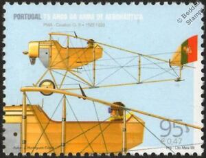 CAUDRON G.3 (G.III) Biplane Aircraft Mint Stamp (1999 Portugal)
