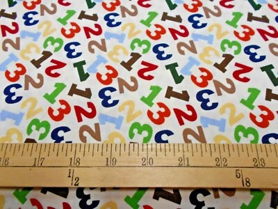 1 yard  Springs "Jungle 123" Toss  Fabric   - Image 1 of 2