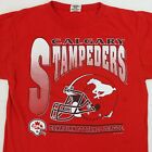 Vintage Calgary Stampeders T-shirt CFL 1995 Doug Flutie Signed Signature Medium