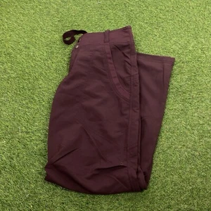 NIKE Womens Dri Fit Casual Trousers XL W36 L32 Purple - Picture 1 of 3