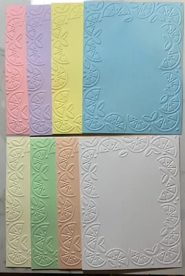 JUEGO DE 8 HOJAS PARA TARJETAS DE CARTULINA ESTAMPADA EN RELIEVE "Conserva" Foto 1 de 3