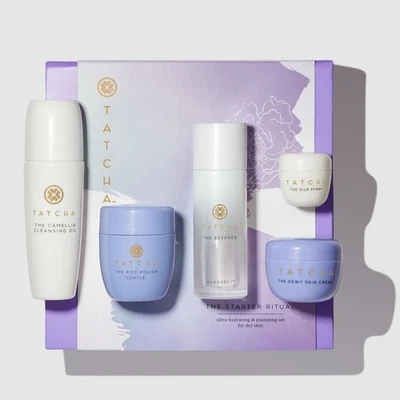 Tatcha The Starter Ritual Ultra-Hydrating & Plumping Set 5-Piece NEW Boxed - Image 1 of 3