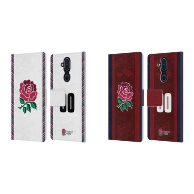 KIT PERSONALIZADO INGLATERRA RUGBY UNION 2024/25 FUNDA LIBRO CUERO PARA TELÉFONOS NOKIA Foto 1 de 4